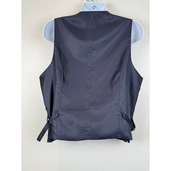 Bocaccio Uomo Navy Stretch 3-Piece Suit Blazer Vest Pants 44R New With Tags - Picture 7 of 12